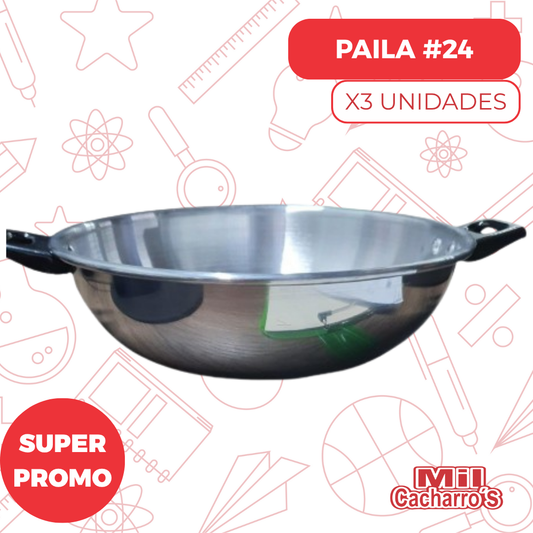 Paila # 24 X3 Unidades