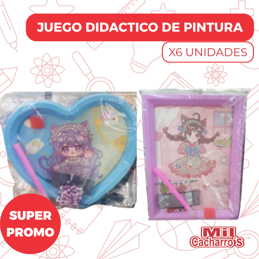 Juego Didactico De Pintura X6 Unidades