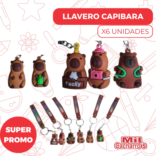Llavero Capibara X12 Unidades