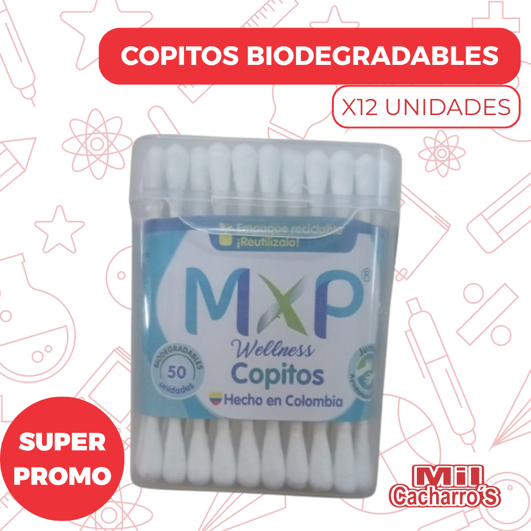 Copitos X50 Biodegradables X12 Unidades