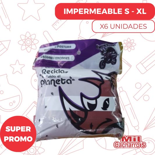 Impermeable De Moto Economico X6 Unidades