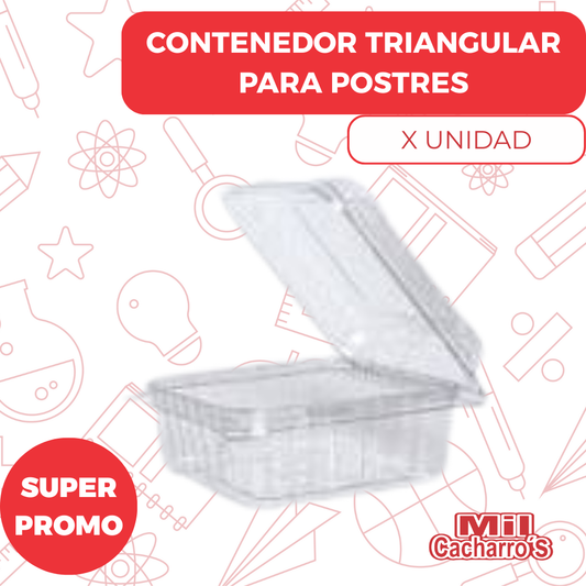 Contenedor Cuadrado Para Postres