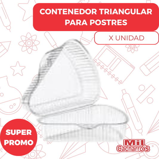 Contenedor Triangular Para Postres