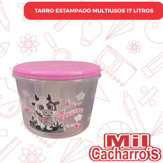 Tarro Estampado Multiusos 17 Litros
