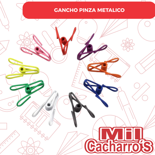 Gancho Pinza Metálico 12PCS