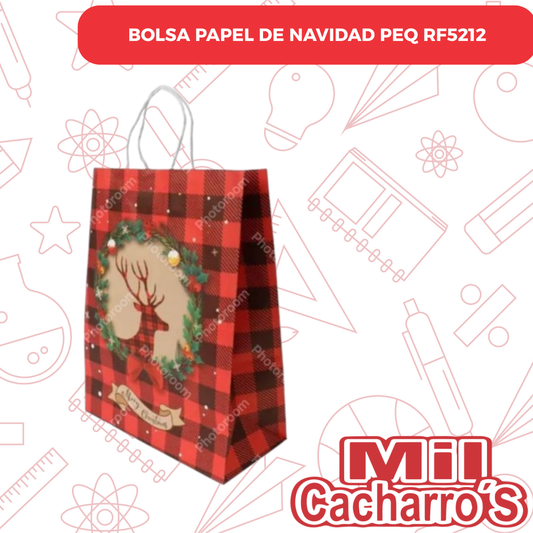 Bolsa Papel De Navidad PEQ RF5212