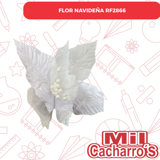 Flor Navideña Blanca RF2866
