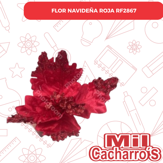 Flor Navideña Roja RF2867