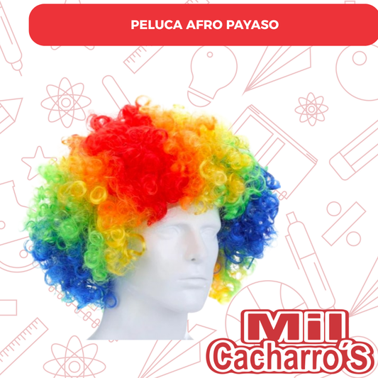 Peluca Afro Payaso