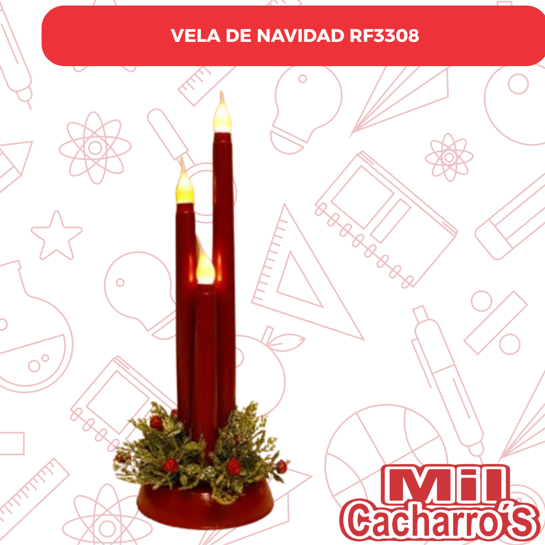 Vela De Navidad RF3308