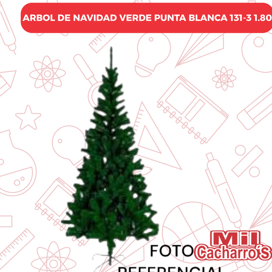 Arbol De Navidad Verde Punta Blanca 131-3 1.80