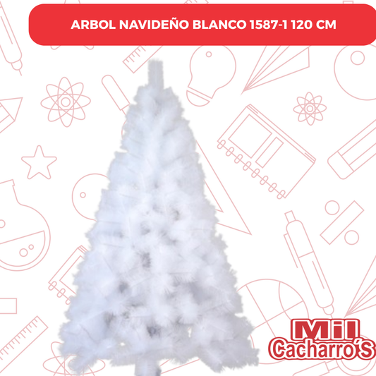 Arbol Navideño Blanco 1587-1 120 CM