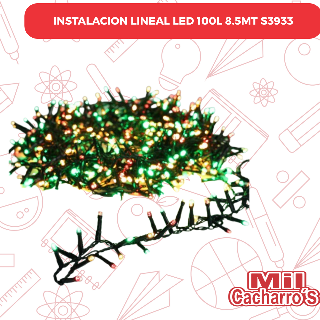 Instalacion Lineal Led 100L 8.5MT S3933