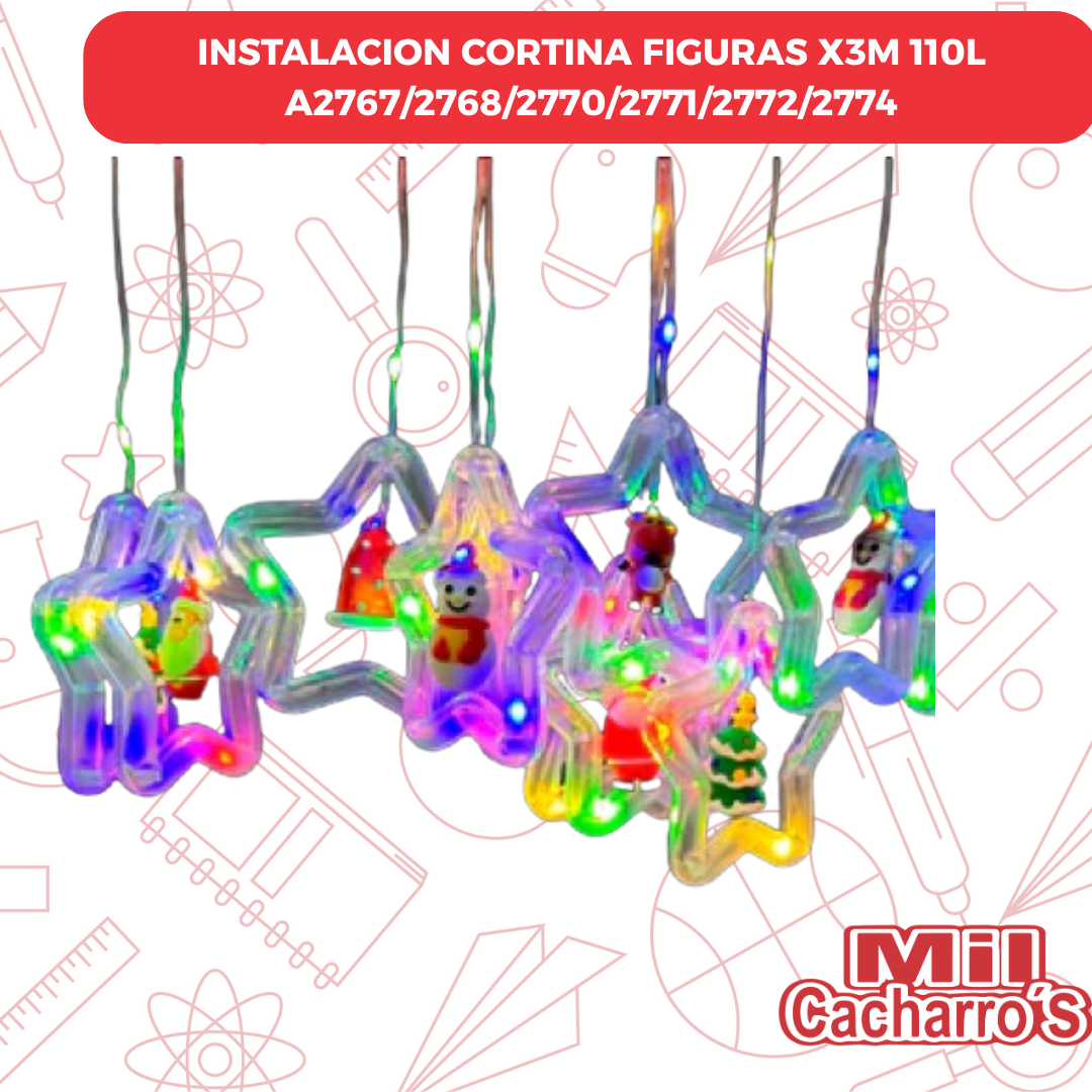 Instalación Cortina Figuras X3M 110L A2767/2768/2770/2771/2772/2774