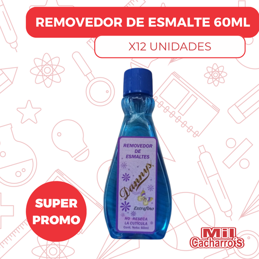 Removedor De Esmalte Danny 60ML X12 Unidades
