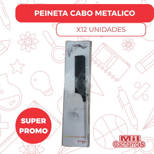 Peineta Ratón Cabo Metálico X12 Unidades