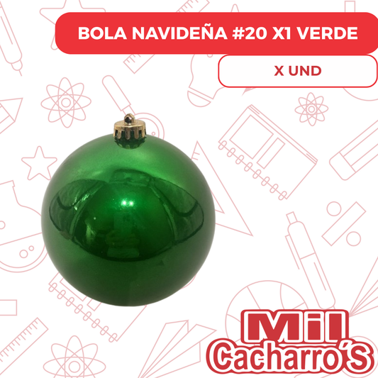 Bola Navideña #20 X1 Verde