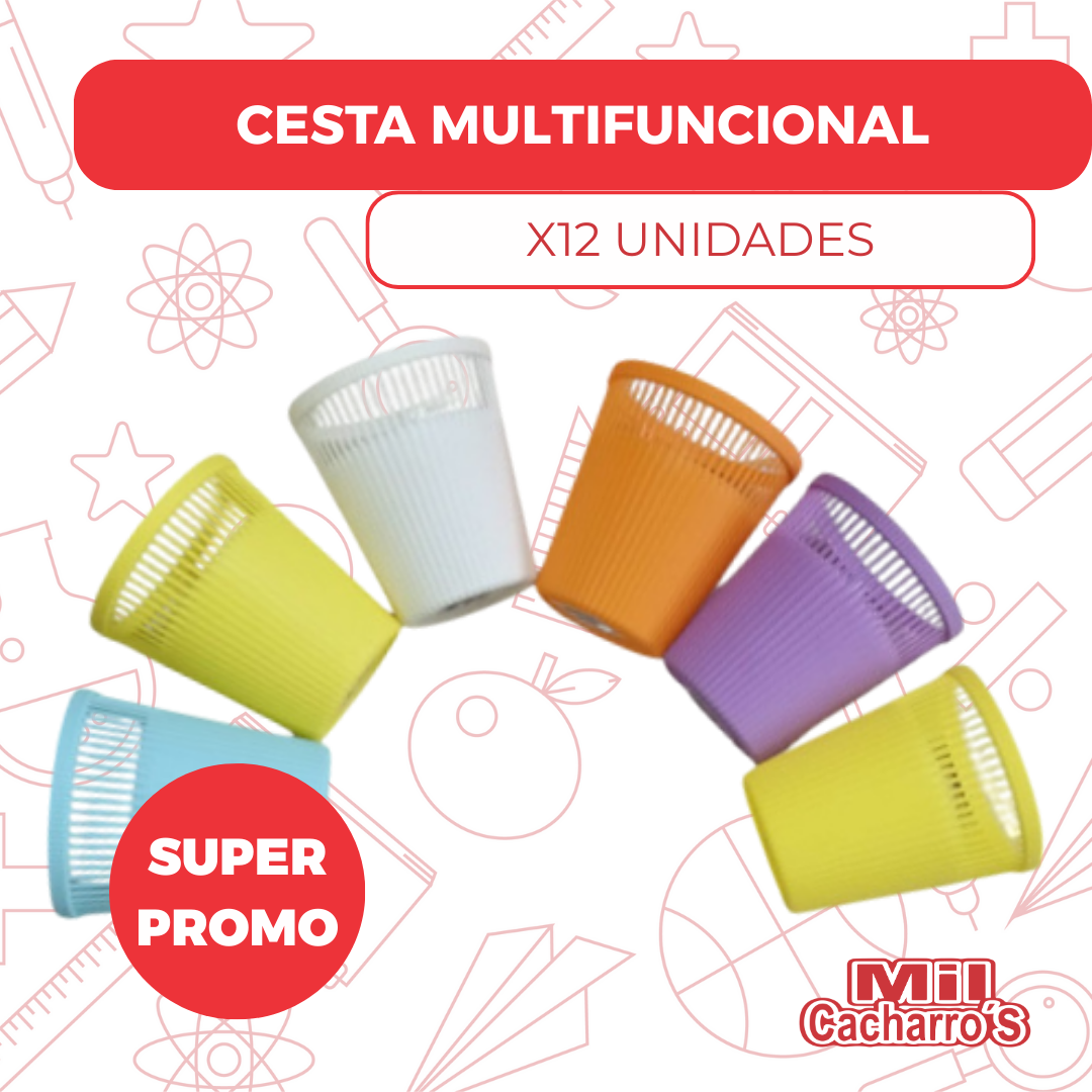 Cesta Multifuncional Pequeña X12 Unidades