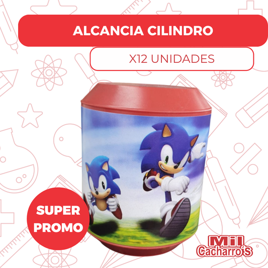 Alcancía Cilindro Pequeña X12 Unidades
