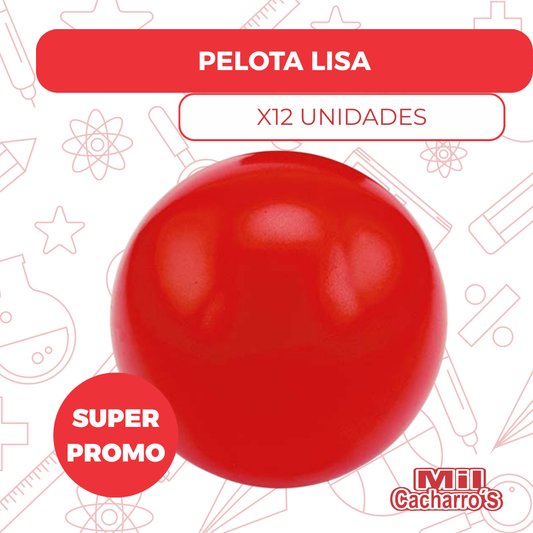 Pelota Lisa X12 Unidades