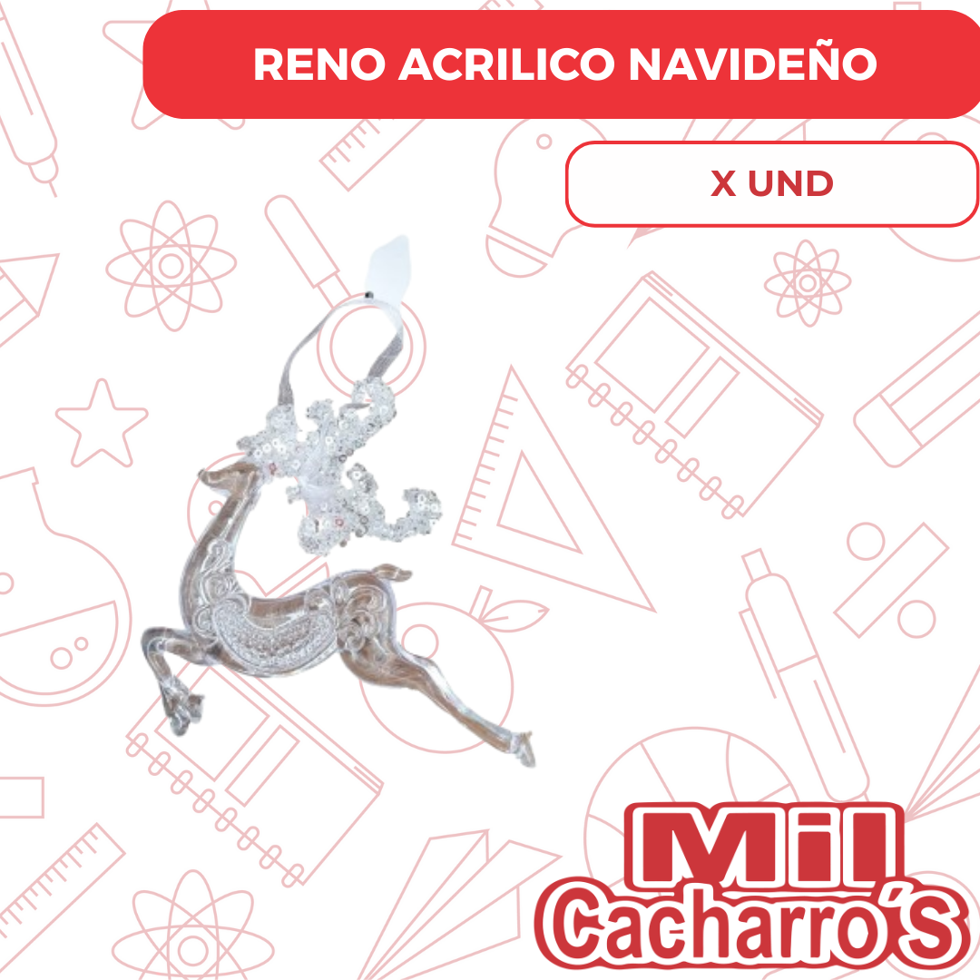 Reno Acrilico Navideño