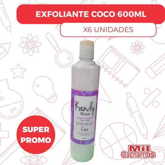 Exfoliante De Coco 600ML X6 Unidades