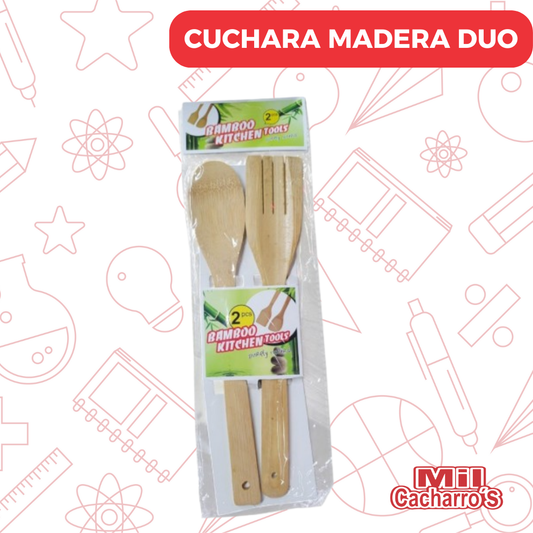 Cuchara Madera Duo