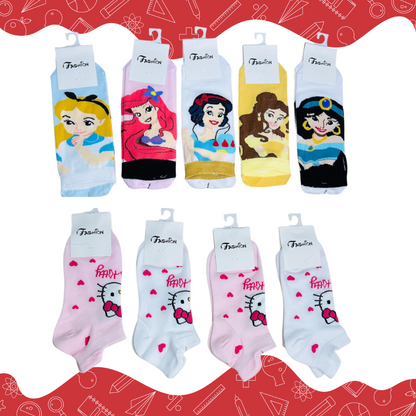 Medias De Personajes X12 Pares Surtido